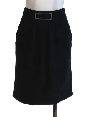 Black Tweed Skirt