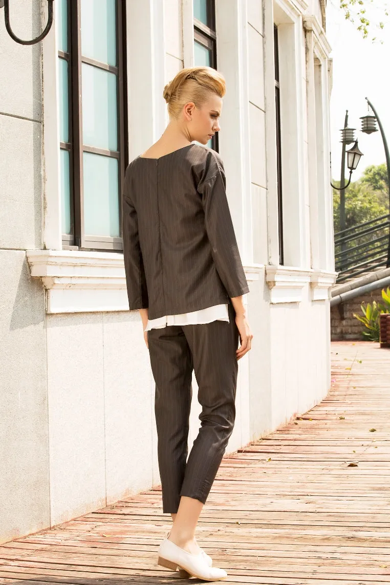 Chill like a Gent pinstripe top