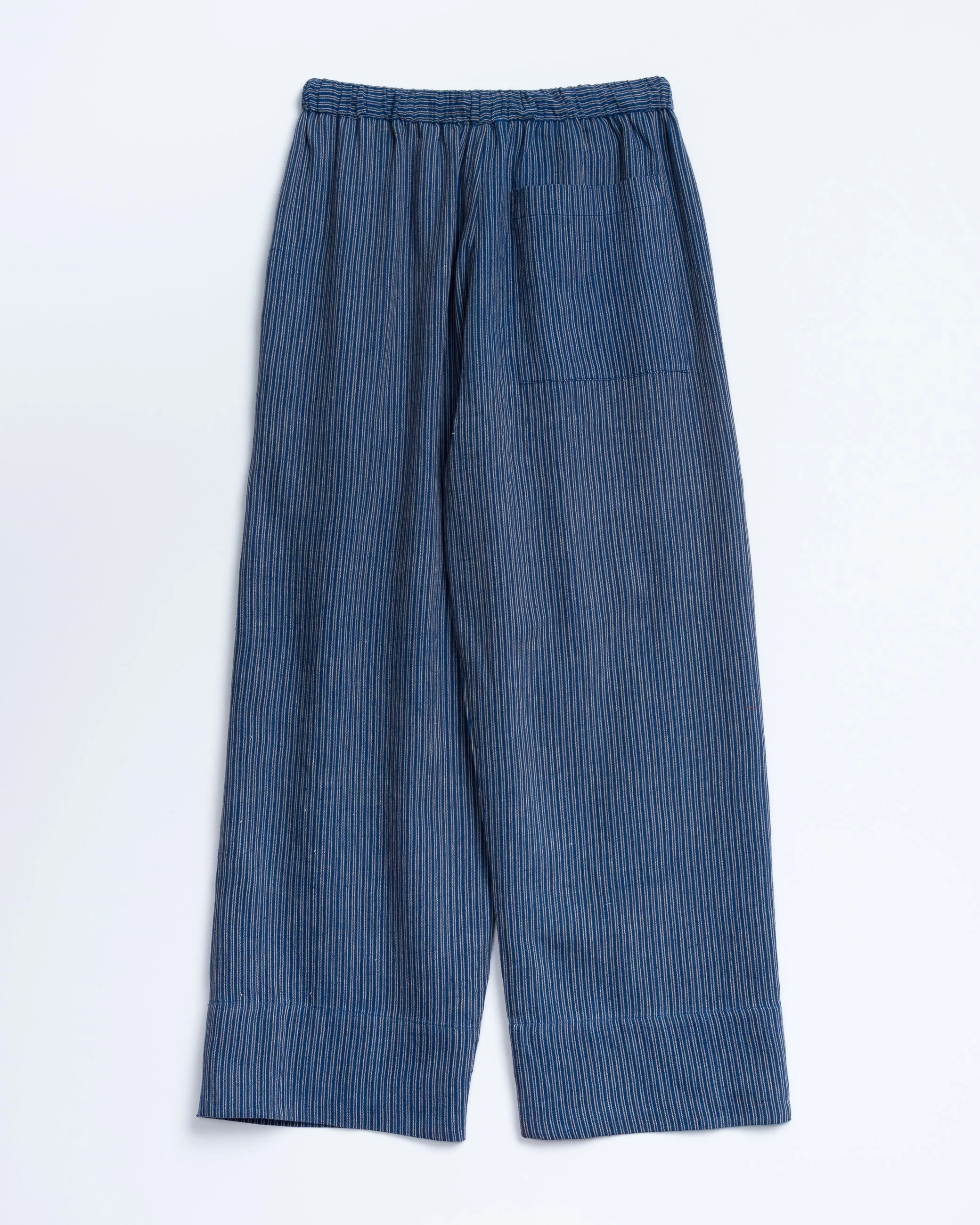 Garima Pant in Twill Indigo Stripe