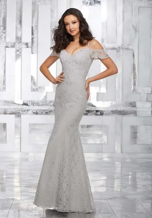 Grey Lace Mermaid Bridesmaid Dresses 2018  Floor Length V Neckline