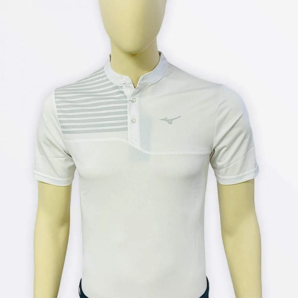 Mizuno Basic Stripe Panel Polo T-Shirt